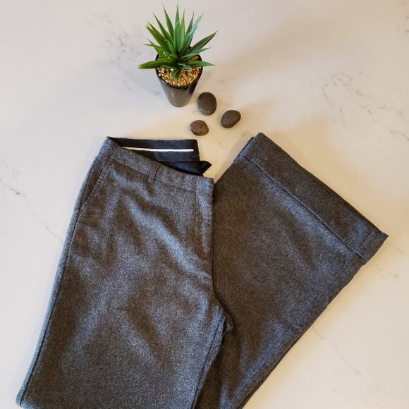 Size 8 Gray Wool Dress Pants - Picture 1 of 6